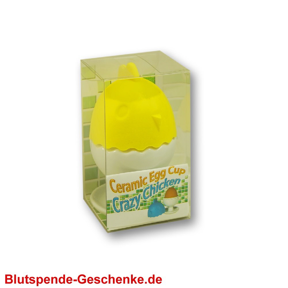 TreuePr&auml;sent Keramik Eierbecher mit Silikon-Haube