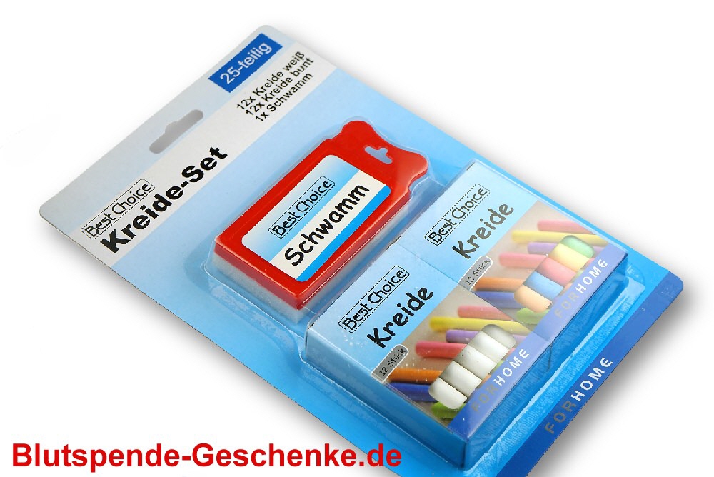 Kreide-Set mit Schwamm
