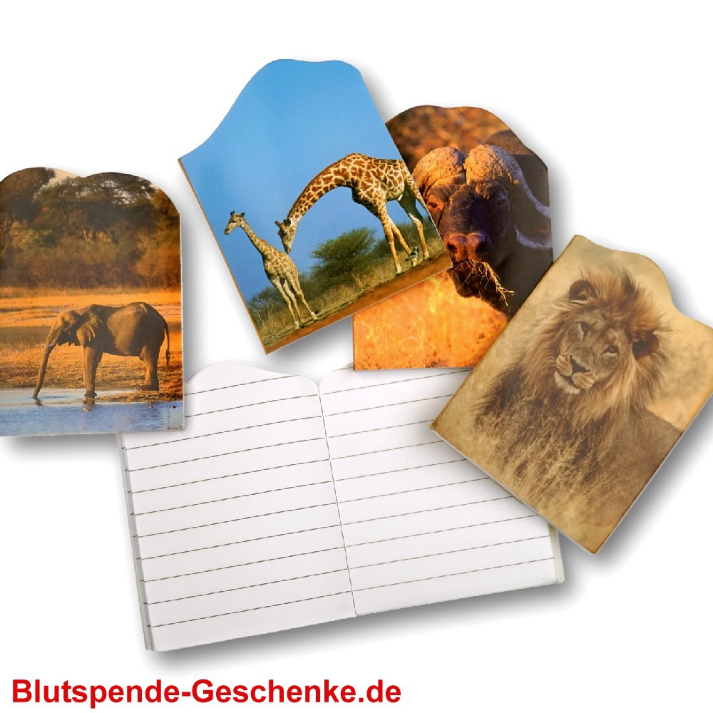 Notizb&uuml;cher mit Tiermotiven
