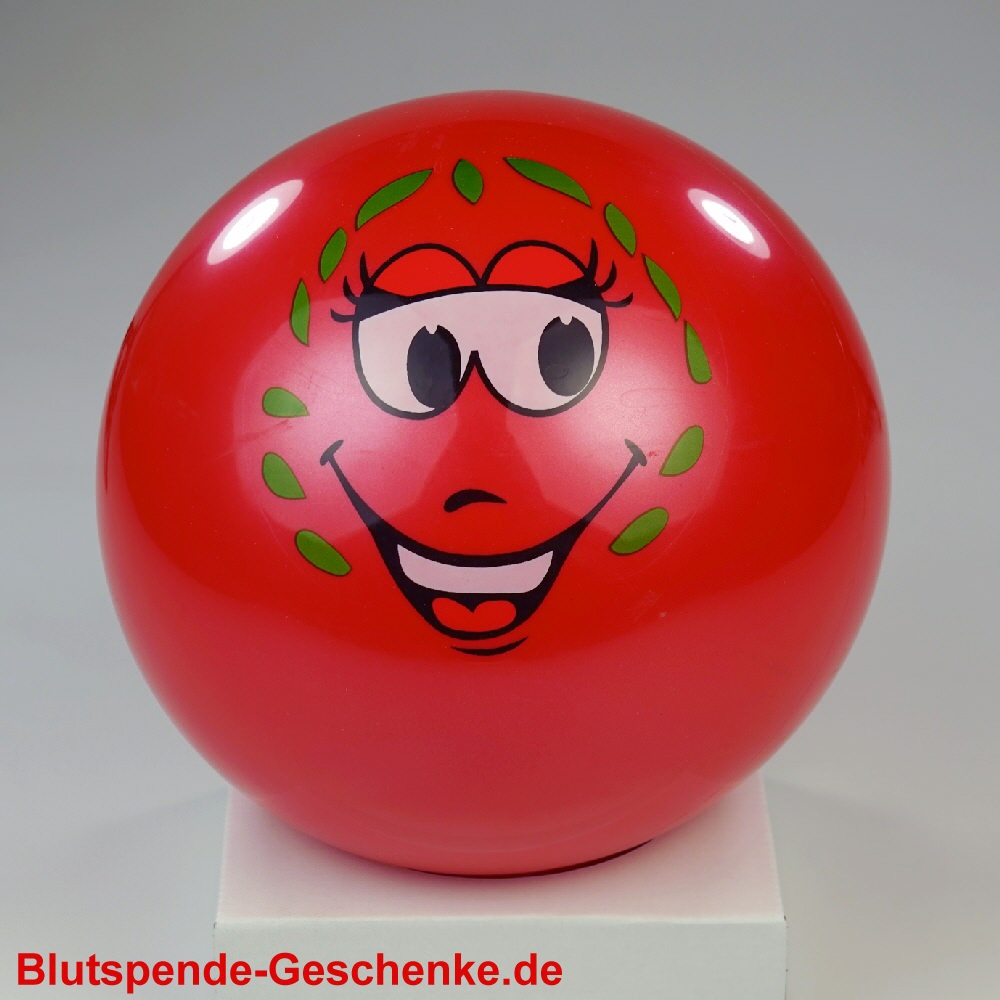 Lachgesicht-Ball rot