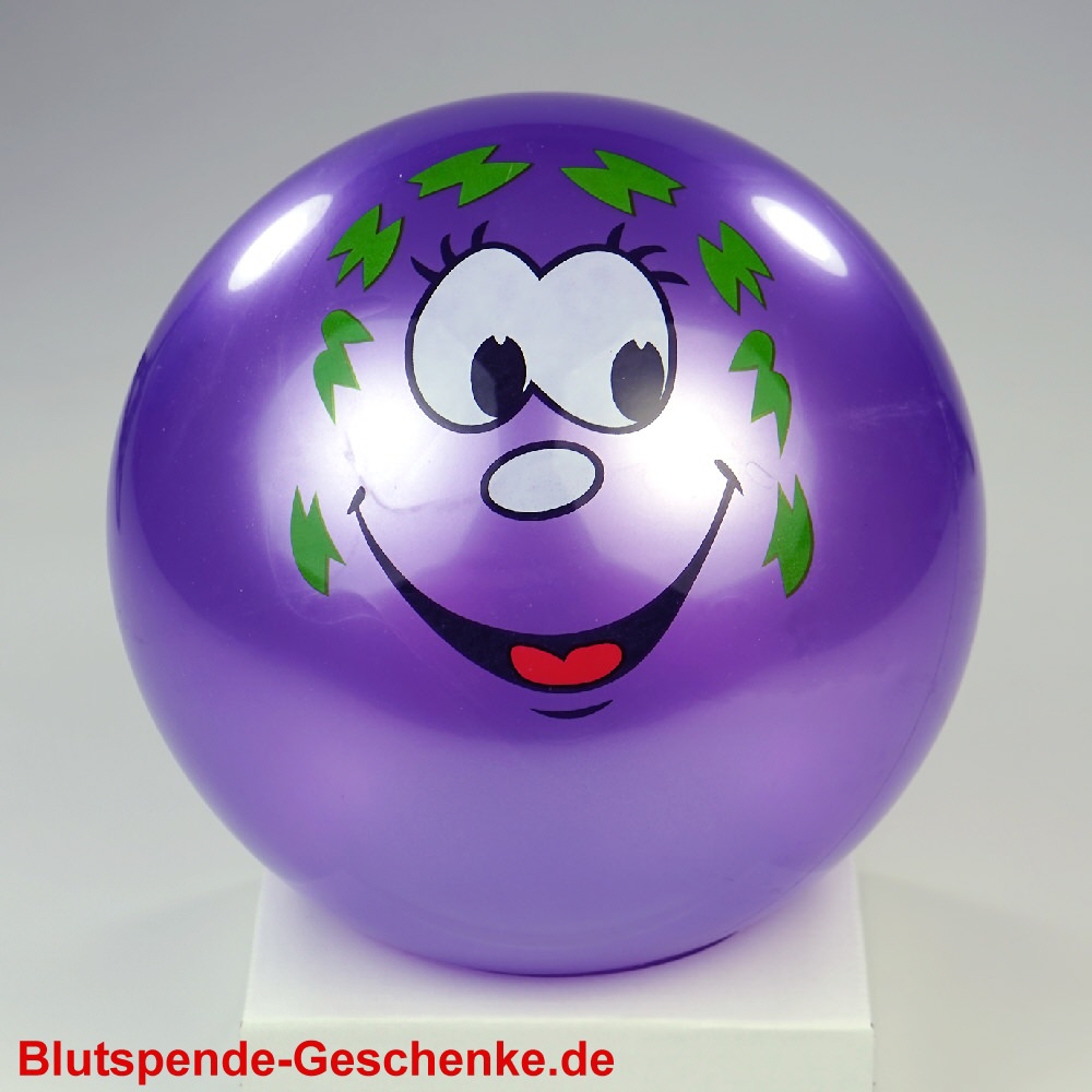 Lachgesicht-Ball lila