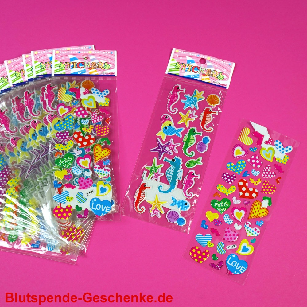 Sticker Herzen & Tiere
