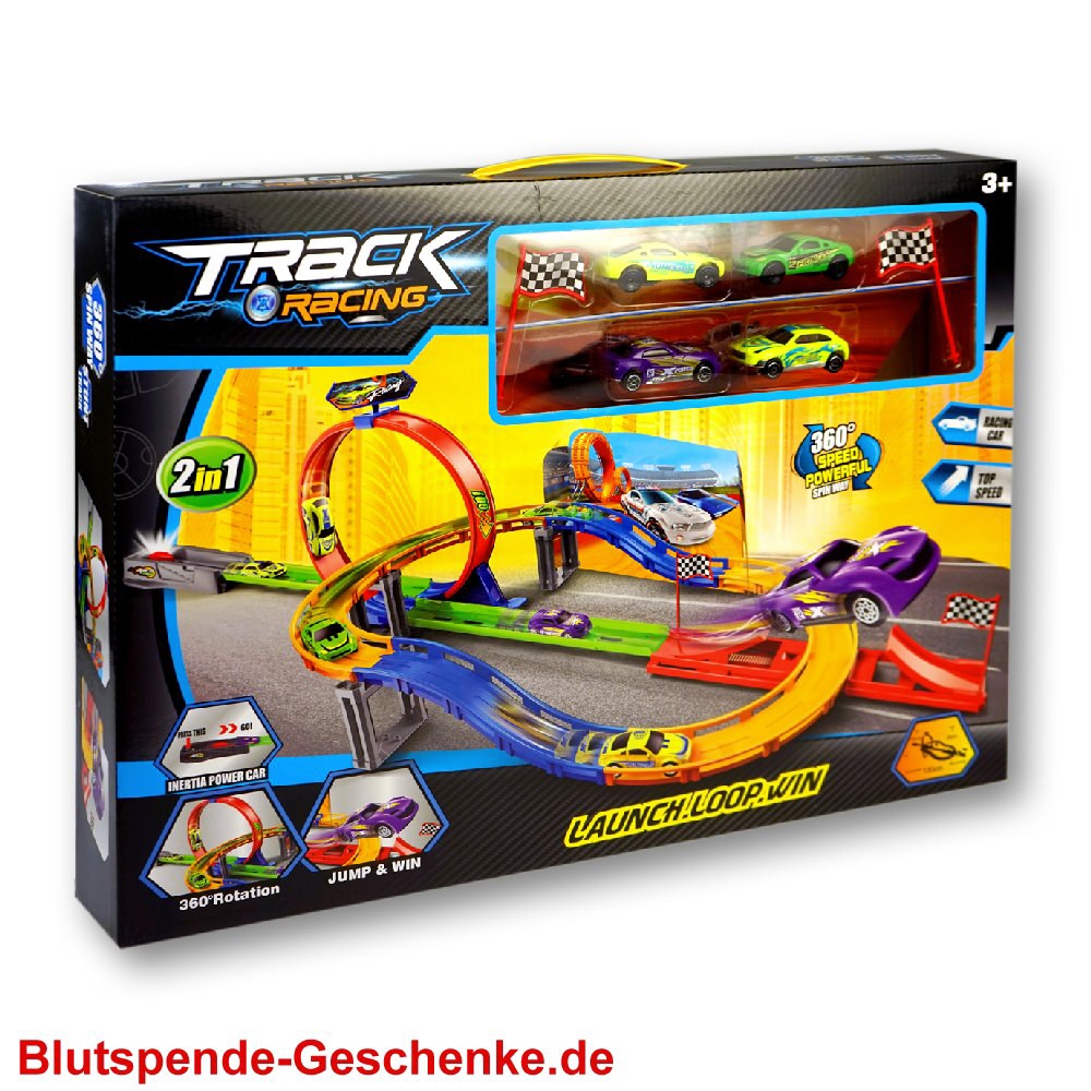 Auto-Rennstrecke mit Looping
