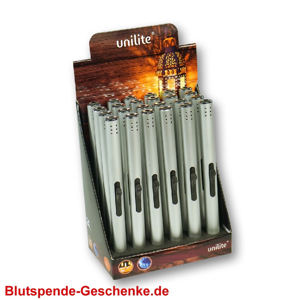 Stabfeuerzeuge silberfarben