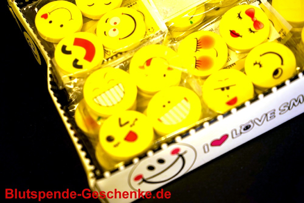 TreuePr&auml;sent Radiergummi Lachgesicht