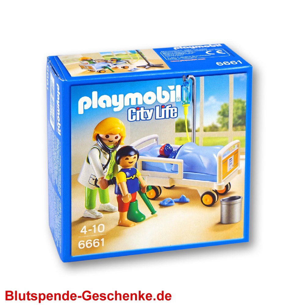 Playmobil &Auml;rztin am Krankenbett