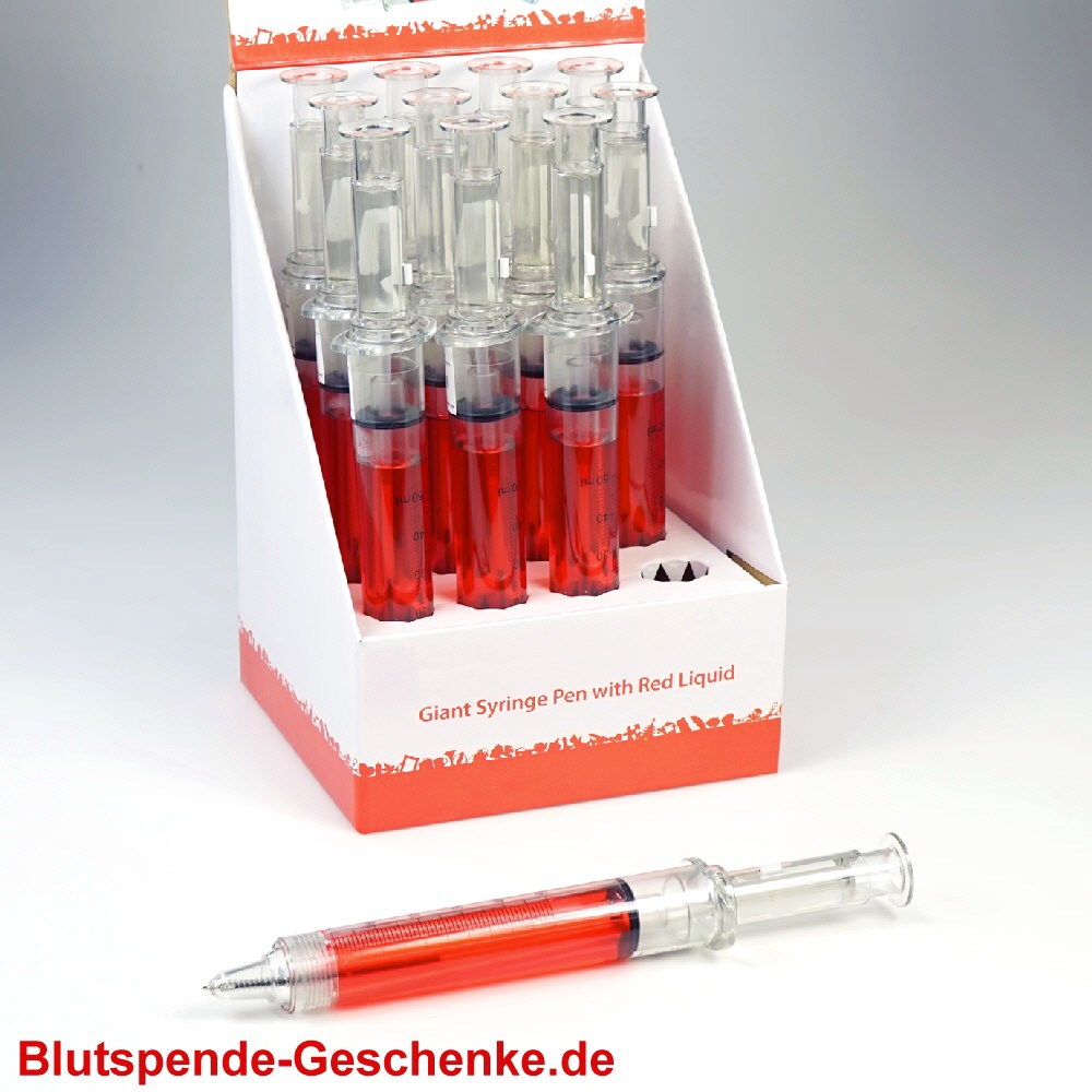 Kugelschreiber Spritze XXL