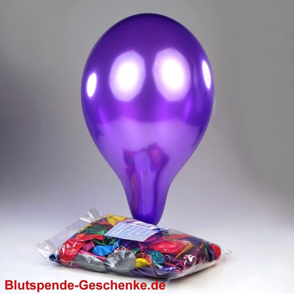Metallic-Luftballons bunt