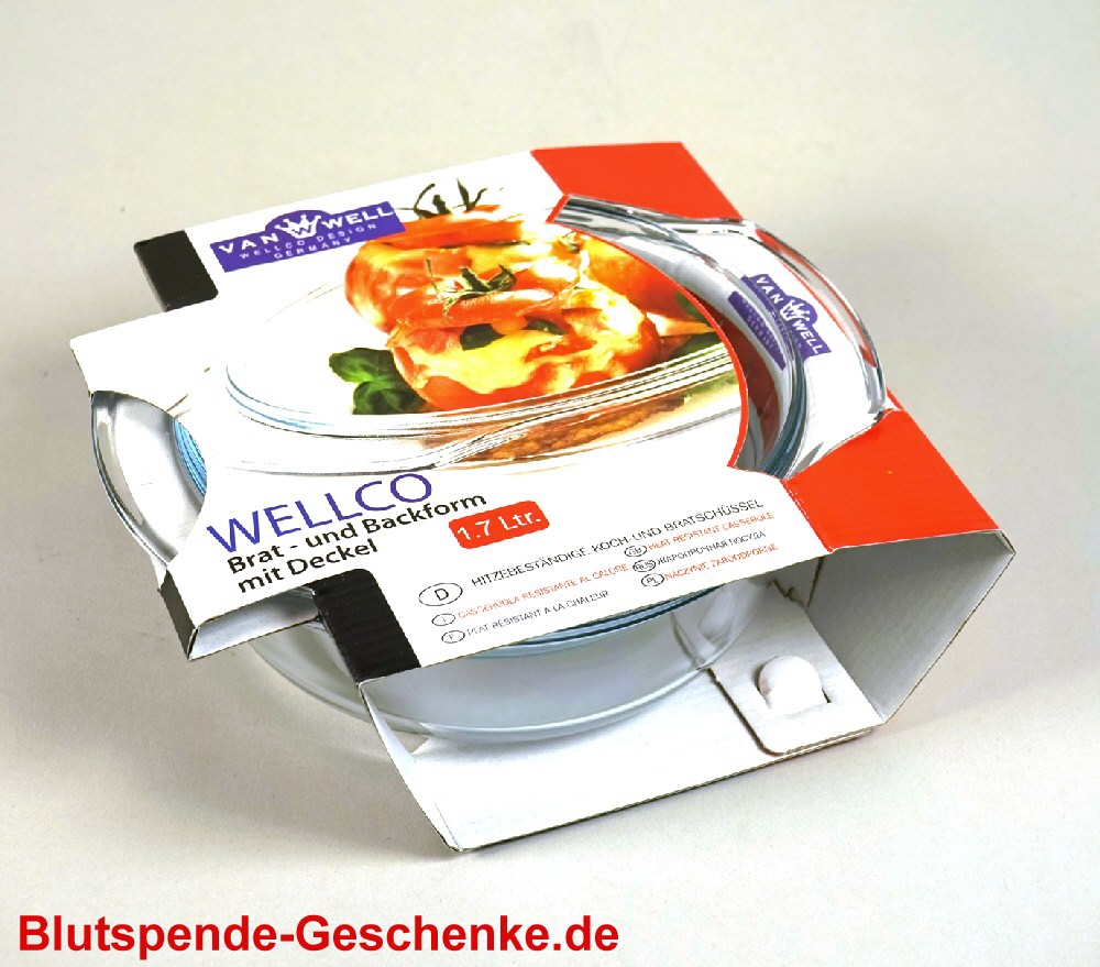 TreuePr&auml;sent Glas Brat- & Backform 1,7 Liter