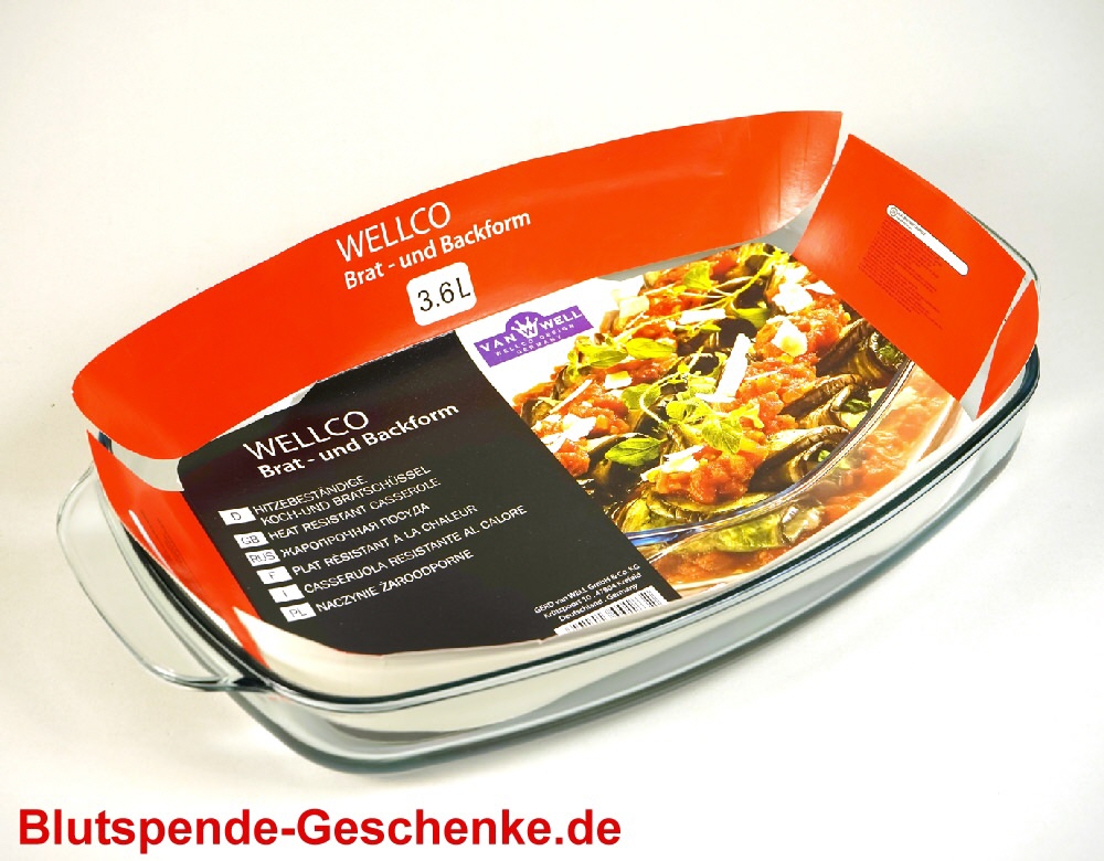 TreuePr&auml;sent Glas Brat- & Backform oval