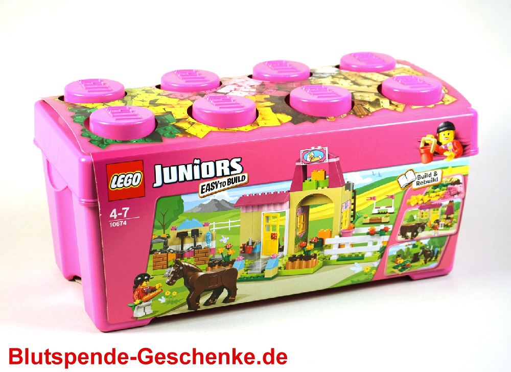 TreuePr&auml;sent Lego Juniors Box pink