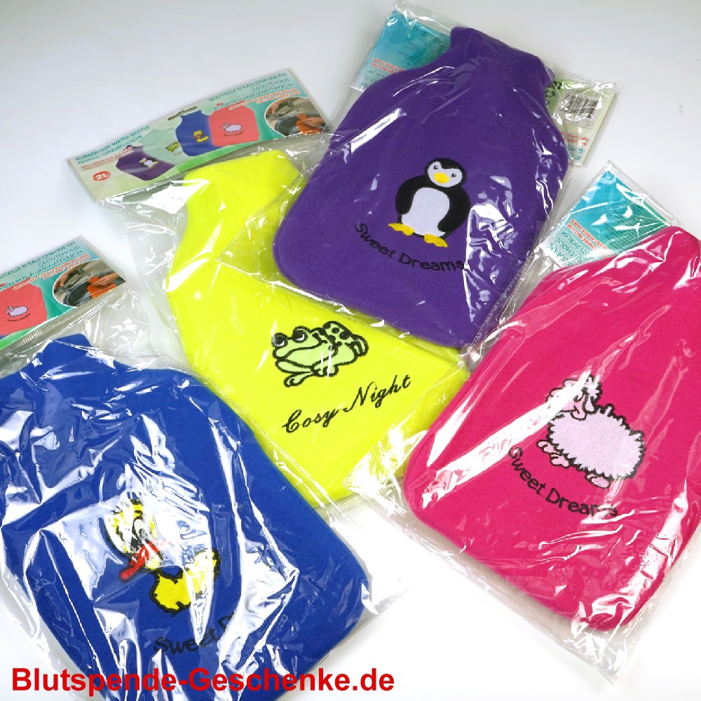 W&auml;rmflasche mit Fleecebezug