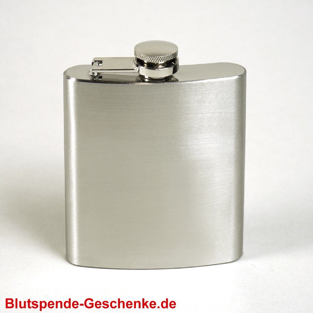 TreuePr&auml;sent Flachmann aus Edelstahl