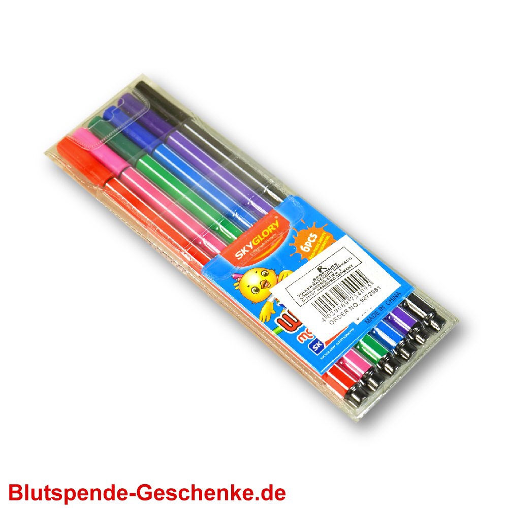 TreuePr&auml;sent Stifte 6er-Set