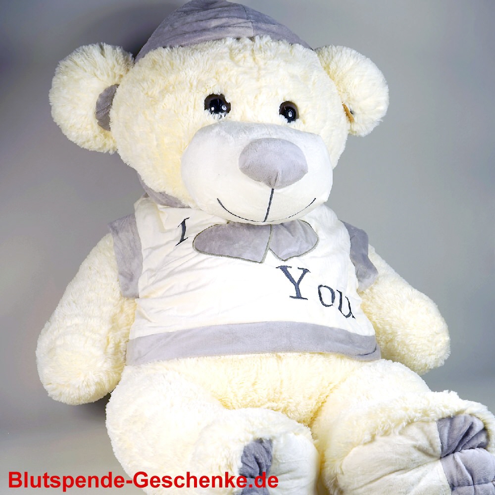 TreuePr&auml;sent Softpl&uuml;sch-B&auml;r mit M&uuml;tze