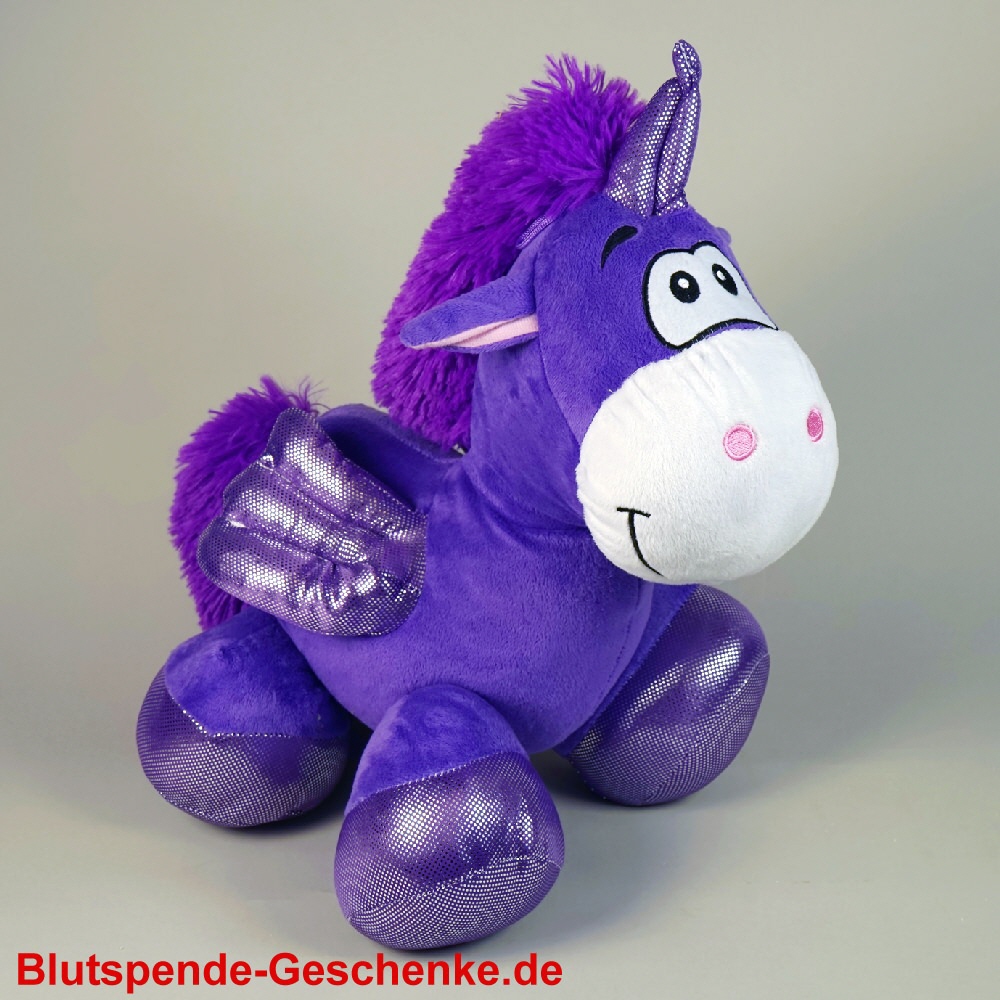 TreuePr&auml;sent Pl&uuml;sch-Einhorn stehend 40 cm