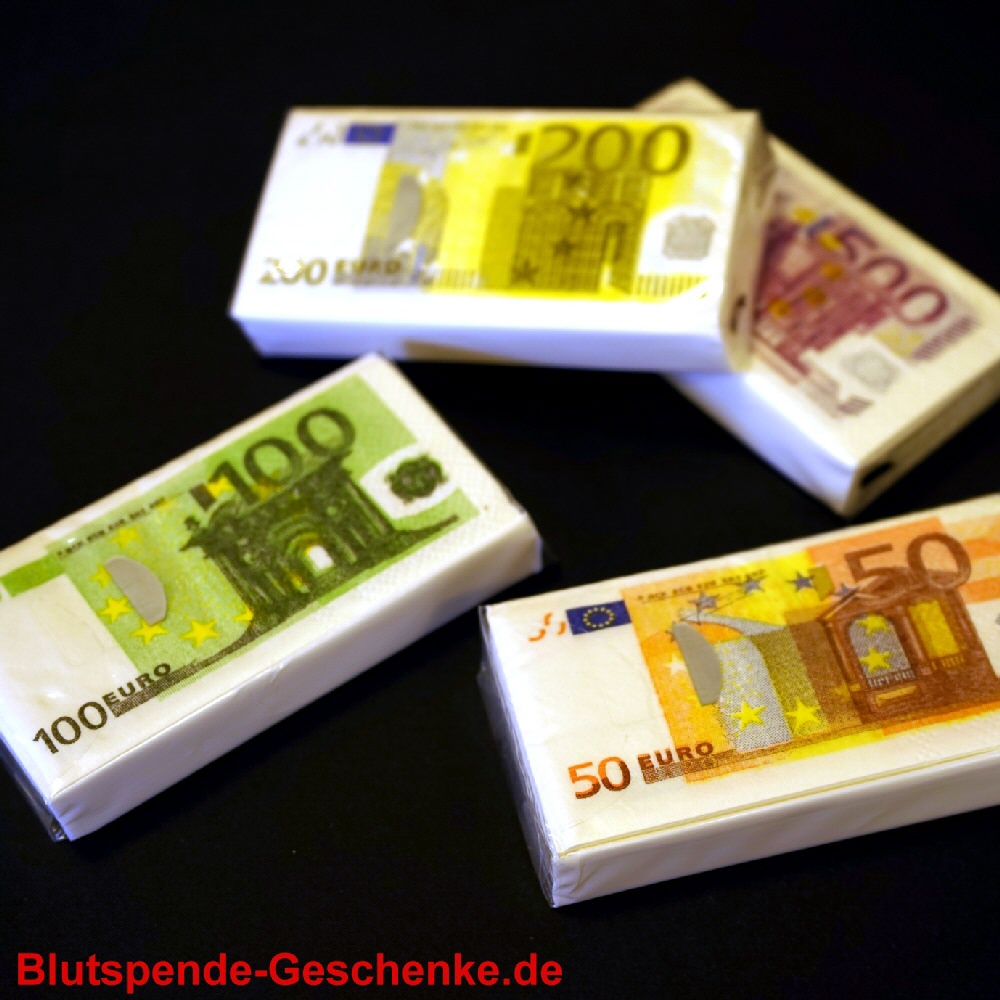 TreuePr&auml;sent Taschent&uuml;cher Geldscheine