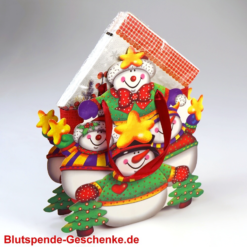 Blutspendegeschenk Geschenkt&uuml;te mit Servietten