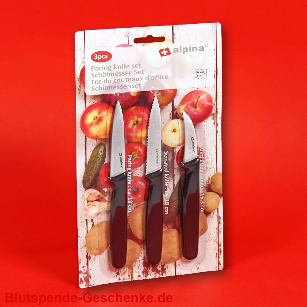 Blutspendegeschenk Sch&auml;lmesser-3er-Set
