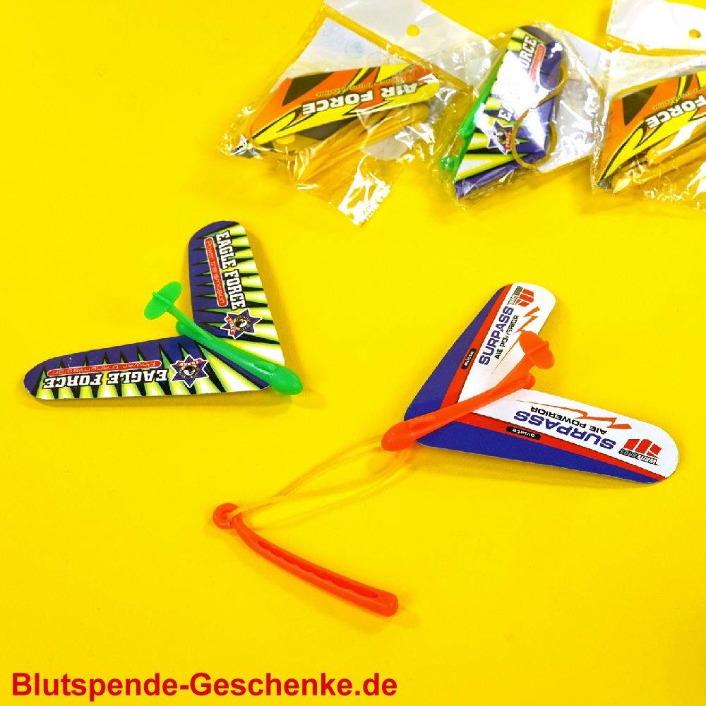 Blutspendegeschenk Abschie&szlig;flieger