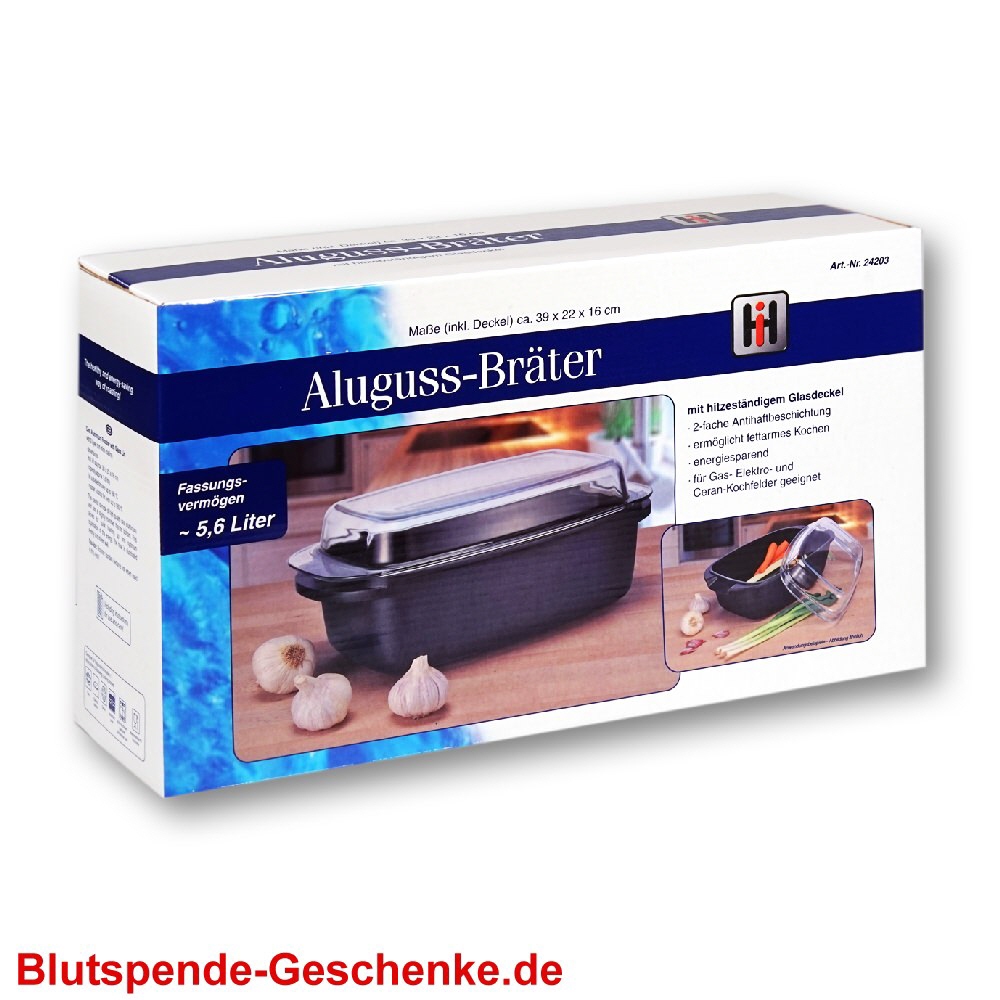 Blutspendegeschenk Aluguss-Br&auml;ter
