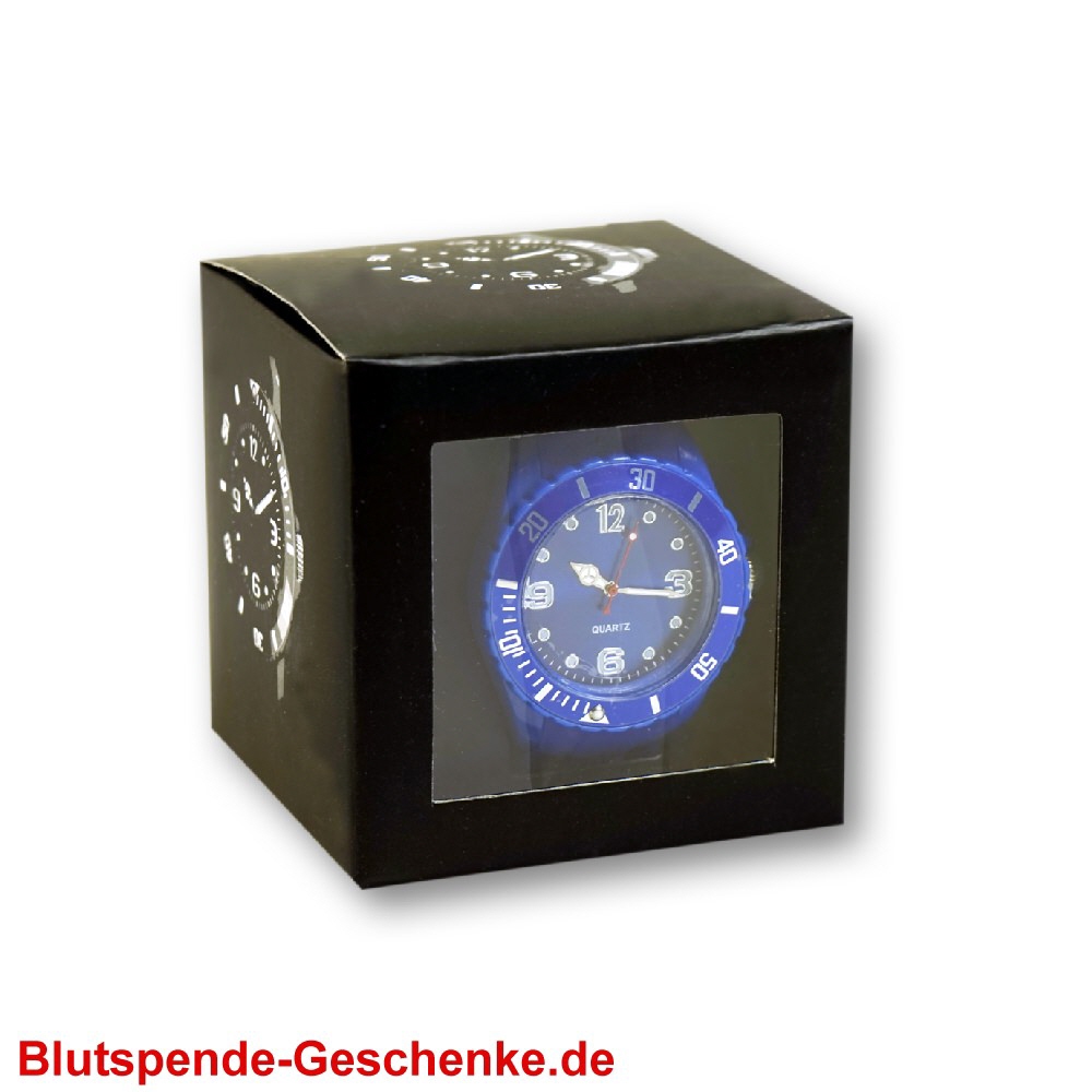 Blutspendegeschenk Armbanduhr