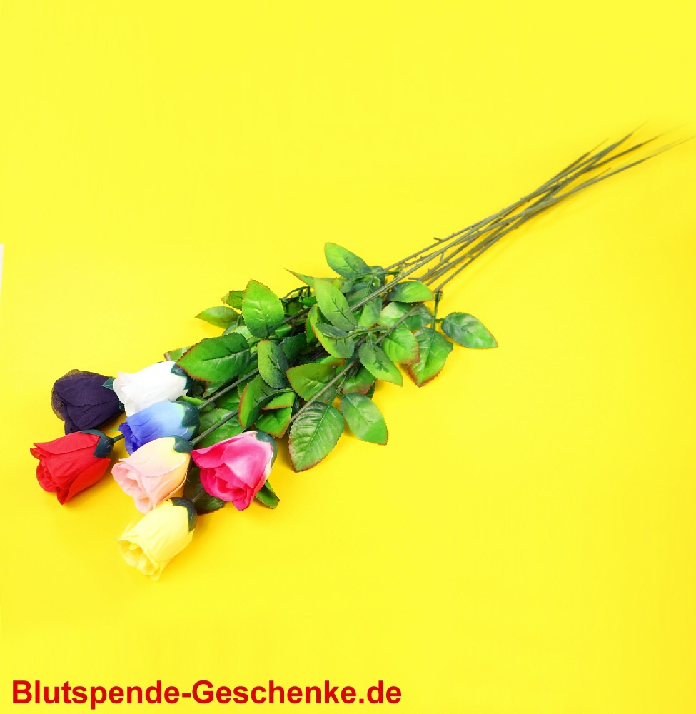 Blutspendegeschenk Seidenblumen