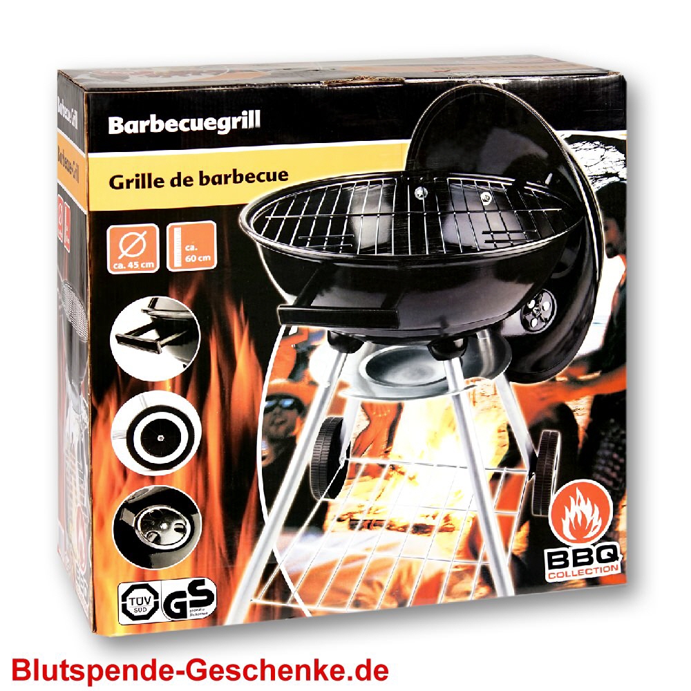 Blutspendegeschenk BBQ Kugelgrill