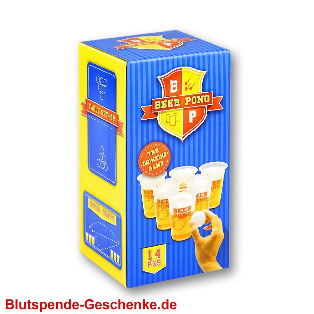 Blutspendegeschenk Bierpong-Spiel