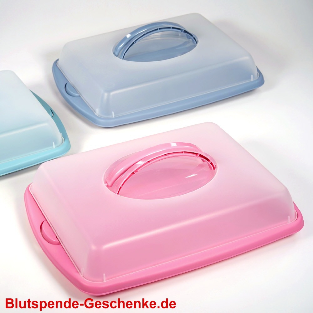 Blutspendegeschenk Kuchen-Transportbox