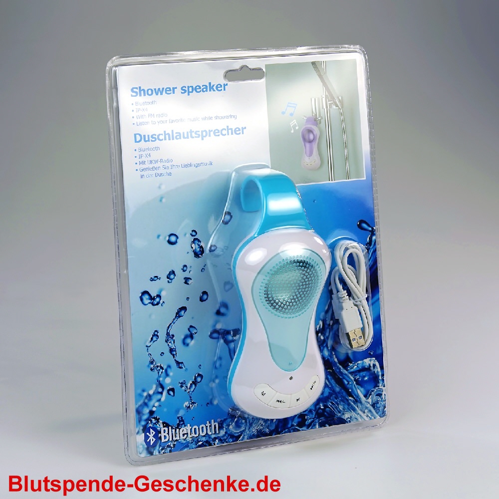 Blutspendegeschenk Bluetooth-Dusch-Lautsprecher