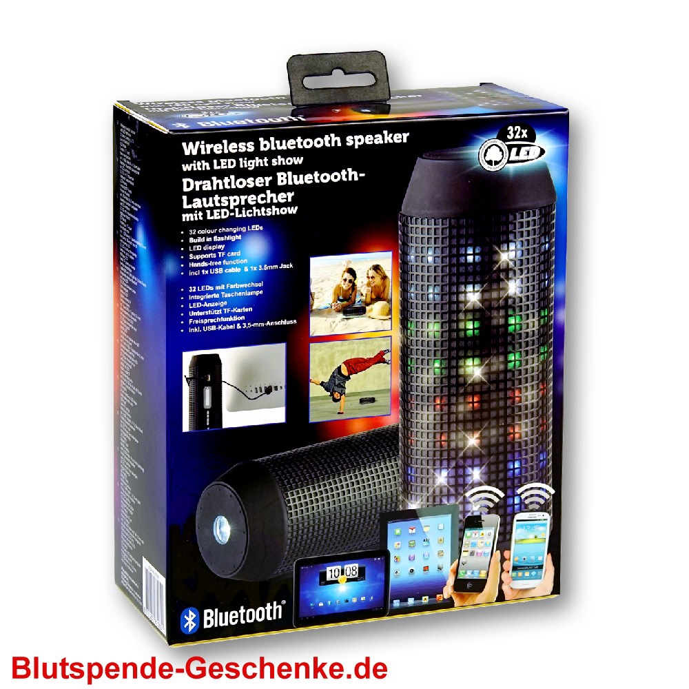 Blutspendegeschenk Licht-Lautsprecher Bluetooth