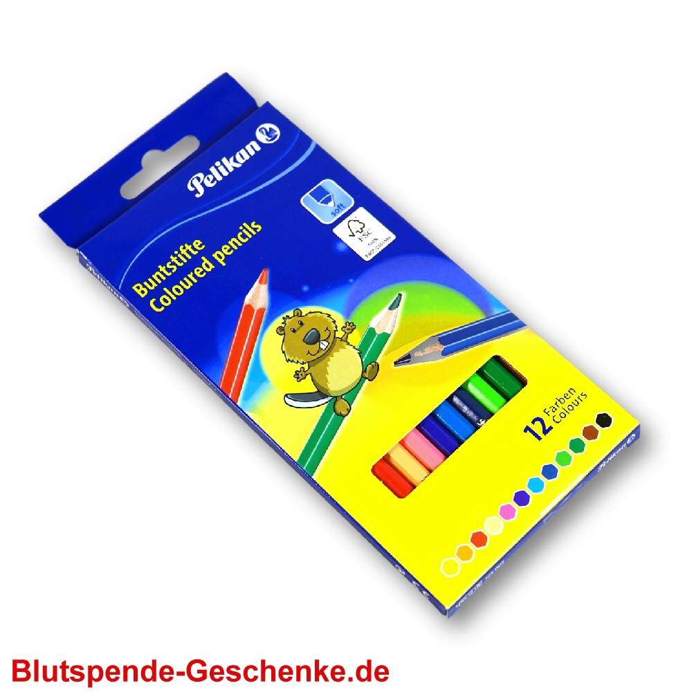 Blutspendegeschenk Buntstifte