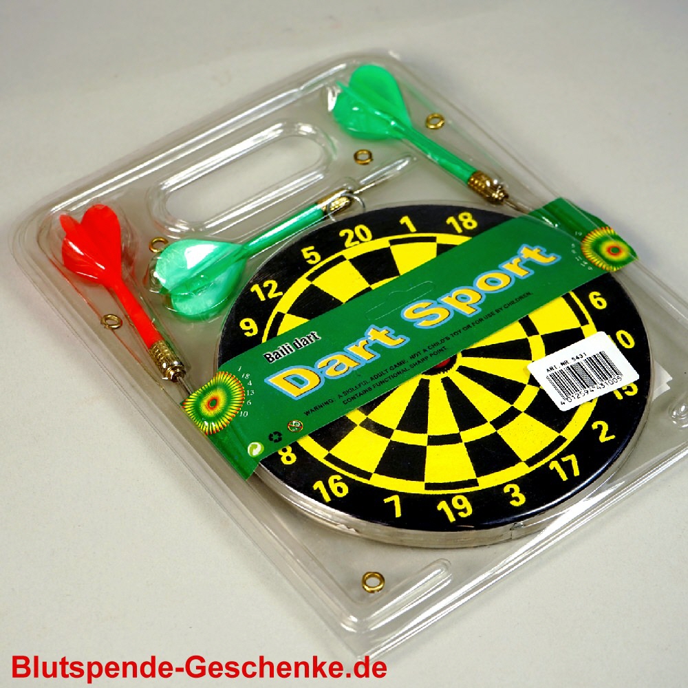 Blutspendegeschenk Dart-Set