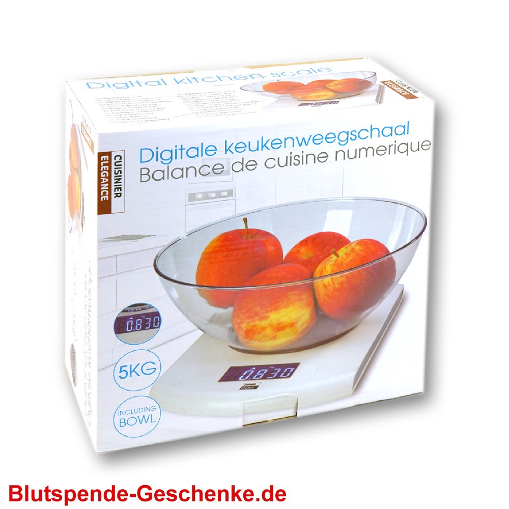 Blutspendegeschenk K&uuml;chenwaage