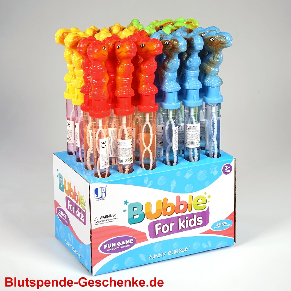 Blutspendegeschenk Seifenblasen-Dino-Schwert