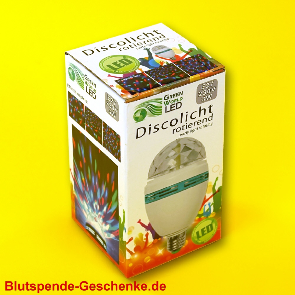 Blutspendegeschenk Disko-Leuchte