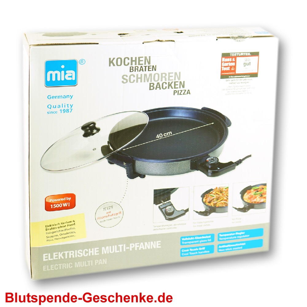 Blutspendegeschenk Elektrische Multi-Pfanne