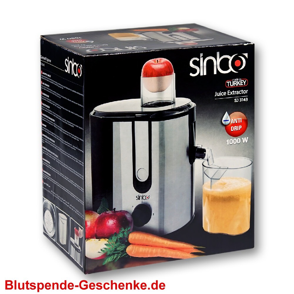 Blutspendegeschenk Entsafter