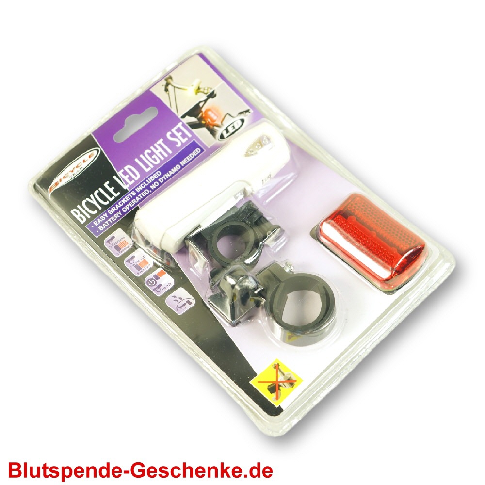 Blutspendegeschenk Fahrrad-LED-Leuchten