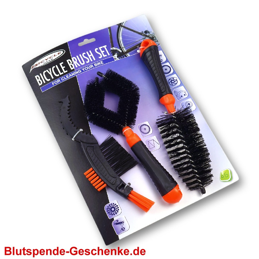 Blutspendegeschenk Fahrradb&uuml;rsten-Set