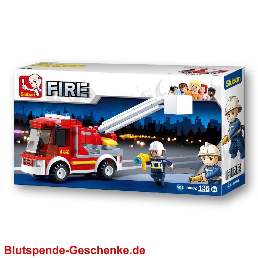 Blutspendegeschenk Feuerwehrfahrzeug