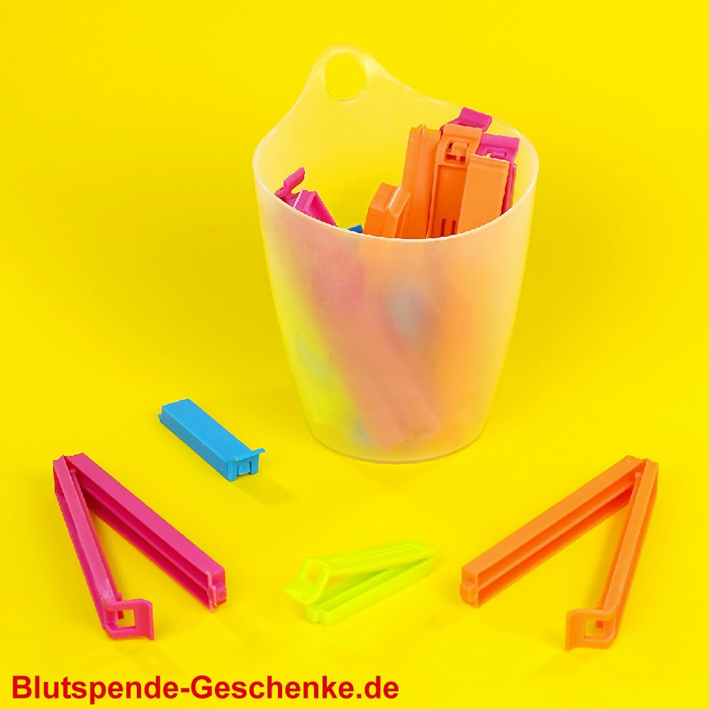 Blutspendegeschenk Beutelclips