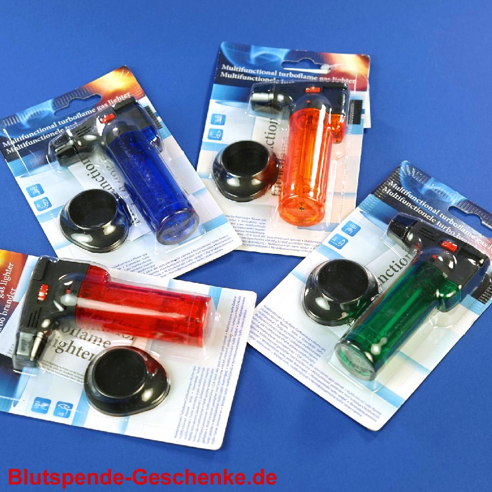 Blutspendegeschenk Gasanz&uuml;nder Turboflamme