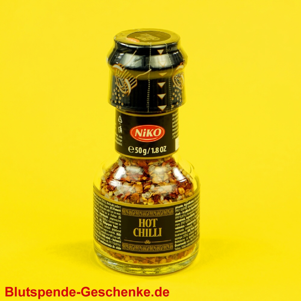 Blutspendegeschenk Gew&uuml;rzm&uuml;hle Chili