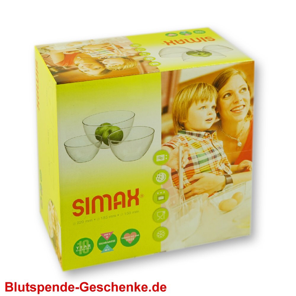 Blutspendegeschenk Glas-Schalen-Set