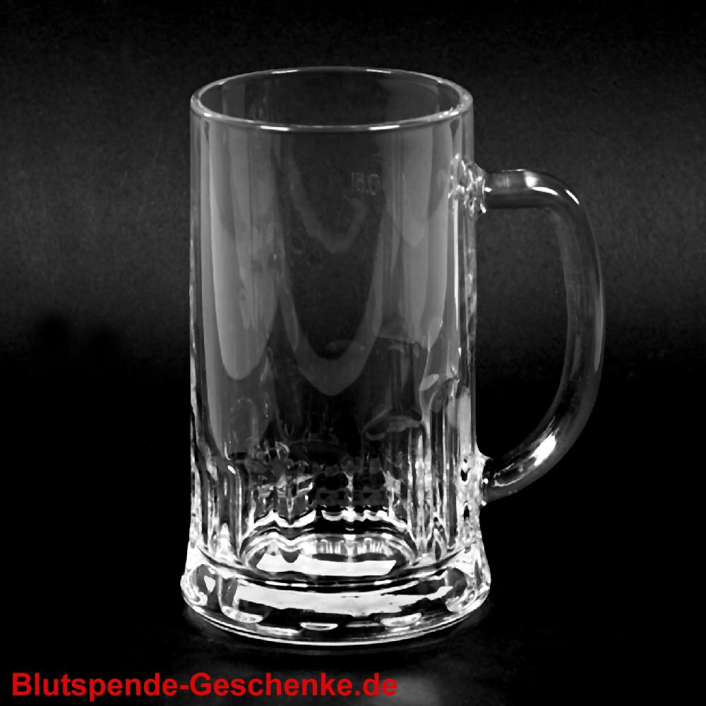 Blutspendegeschenk Glas-Bierkrug