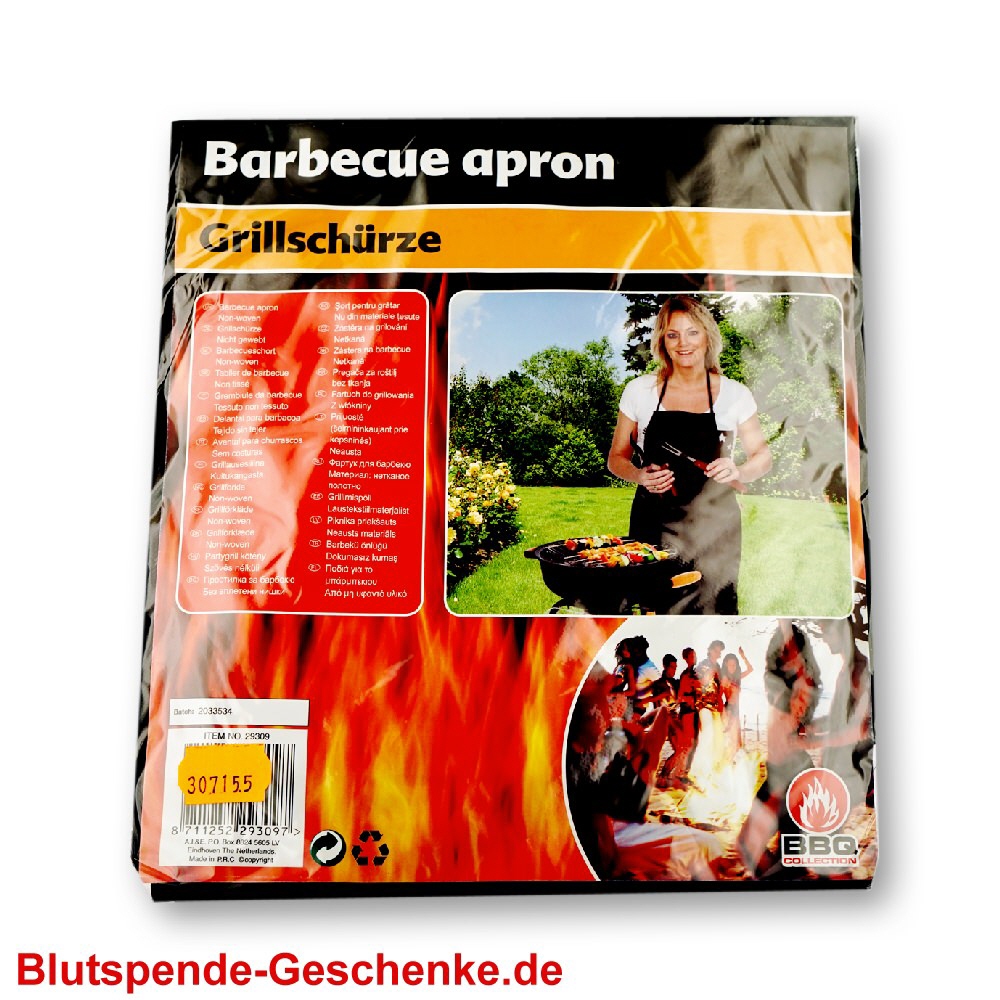 Blutspendegeschenk Grillschürze