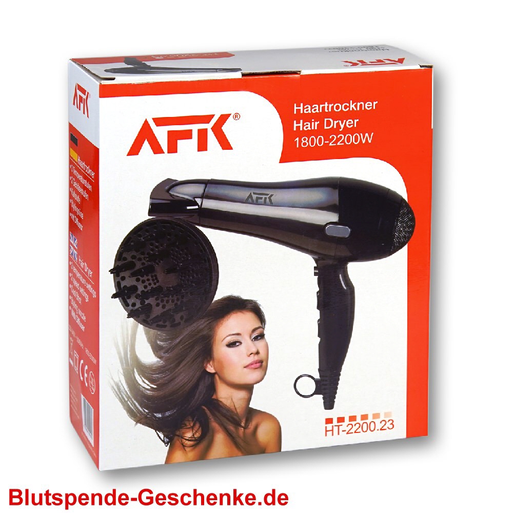 Blutspendegeschenk Haartrockner 2-stufig