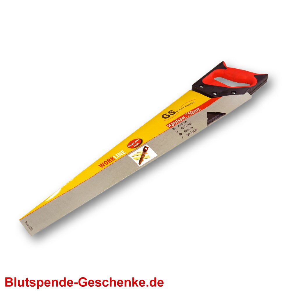 Blutspendegeschenk S&auml;ge 55 cm